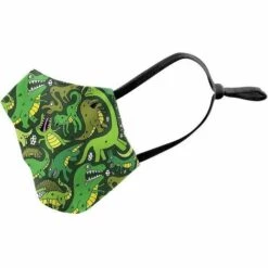 LITZEE Masques Amusants Avec Fente Filtrante Pour Enfants/enfants - Respirant - Revêtements Faciaux Lavables Et Réutilisables - Anti-pollution Et Aide Pollen (Funny Dinos)-2pcs Masque De Protection -Protection des voies respiratoires Soldes 65818573 5