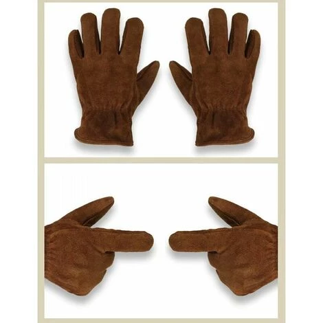 KAEJYIUT Gants Chauds, Gants D'hiver, Gants En Cuir De Vache Résistant Au Froid, Gants De Travail Extérieur, Gants épaissis Résistant Aux Basses Températures, Gants De Ski, Marron XL 6 KAEJYIUT Gants Chauds, Gants D'hiver, Gants En Cuir De Vache Résistant Au Froid, Gants De Travail Extérieur, Gants épaissis Résistant Aux Basses Températures, Gants De Ski, Marron XL – Image 4