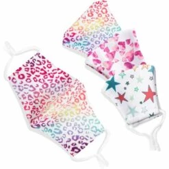ILOVEMILAN Masque Facial Pour Enfant, Lavable Et Réutilisable, Masque En Tissu à 2 Couches, Blanc, Lot De 3 -Protection des voies respiratoires Soldes 65885555 2