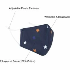 ILOVEMILAN Masque Facial Pour Enfant, Lavable Et Réutilisable, Masque En Tissu à 2 Couches, Blanc, Lot De 3 -Protection des voies respiratoires Soldes 65885555 3