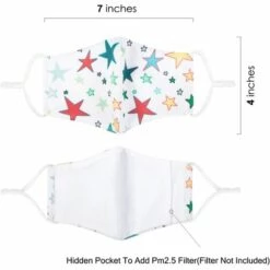 ILOVEMILAN Masque Facial Pour Enfant, Lavable Et Réutilisable, Masque En Tissu à 2 Couches, Blanc, Lot De 3 -Protection des voies respiratoires Soldes 65885555 4