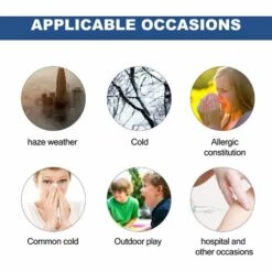 ILOVEMILAN Masque Facial Pour Enfant, Lavable Et Réutilisable, Masque En Tissu à 2 Couches, Blanc, Lot De 3 -Protection des voies respiratoires Soldes 65885555 5