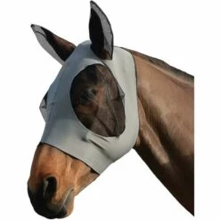 DONTODENT Better-fly Masque Pour Chevaux Masque Anti-mouches Pour Chevaux Masques Anti-mouches Pour Chevaux Masque Anti-mouches Insectifuge Protection Uv Avec Oreilles (gris)