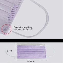 ILOVEMILAN Masque Facial, Masques Jetables Pour Adulte 3 Plis Protection Anti-poussière Anti-poussière (lot De 50) -Protection des voies respiratoires Soldes 65946582 5