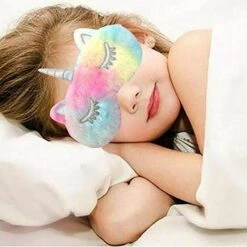 BENOBBY KIDS Lot De 2 Masque Pour Les Yeux De Sommeil, Masque Pour Les Yeux Animaux Masque Pour Les Yeux De Dessin Animé En Peluche Masque Pour Les Yeux Respirant De -Protection des voies respiratoires Soldes 65974899 5