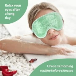 ILOVEMILAN Masque Pour Les Yeux En Gel De PVC, Masque Pour Les Yeux à Glace Froide, Masque Pour Les Yeux De Sommeil, Masque Pour Les Yeux Chauds, Sac De Glace (vert) -Protection des voies respiratoires Soldes 65986561 4