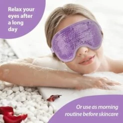 ILOVEMILAN Masque Pour Les Yeux En Gel De PVC, Masque Pour Les Yeux à Glace Froide, Masque Pour Les Yeux De Sommeil, Masque Pour Les Yeux Chauds, Sac De Glace (violet) -Protection des voies respiratoires Soldes 65986866 4