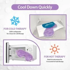 ILOVEMILAN Masque Pour Les Yeux En Gel De PVC, Masque Pour Les Yeux à Glace Froide, Masque Pour Les Yeux De Sommeil, Masque Pour Les Yeux Chauds, Sac De Glace (violet) -Protection des voies respiratoires Soldes 65986866 5