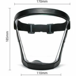 CSPARKV Masque Super Protecteur - Masque Intégral, Masque Transparent Durable, Masque Transparent, Masque Réutilisable Anti-buée HD - Lunettes Tech Anti-buée Et Coupe-vent Pour Adultes Pour Hommes Et Femmes Noir -Protection des voies respiratoires Soldes 66016821 5