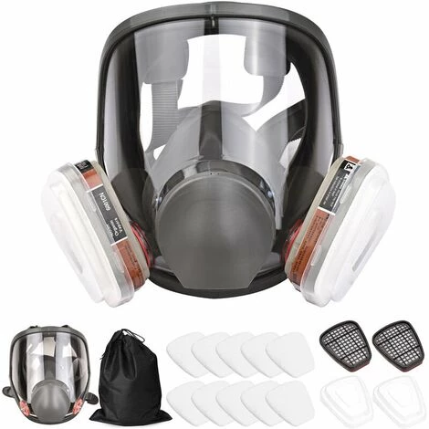 CSPARKV Respirateur Réutilisable 16 En 1 à Couverture Complète Respirateur à Vapeur Organique Pour La Peinture, Le Polissage, Le Soudage Et Autres Travaux De Protection Masque à Gaz Masque + Cartouche Filtrante Housse En Coton + 10 Pièces De Coton Gratuites 4 CSPARKV Respirateur Réutilisable 16 En 1 à Couverture Complète Respirateur à Vapeur Organique Pour La Peinture, Le Polissage, Le Soudage Et Autres Travaux De Protection Masque à Gaz Masque + Cartouche Filtrante Housse En Coton + 10 Pièces De Coton Gratuites – Image 2