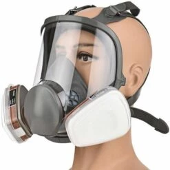 CSPARKV Respirateur Réutilisable 16 En 1 à Couverture Complète Respirateur à Vapeur Organique Pour La Peinture, Le Polissage, Le Soudage Et Autres Travaux De Protection Masque à Gaz Masque + Cartouche Filtrante Housse En Coton + 10 Pièces De Coton Gratuites 10 CSPARKV Respirateur Réutilisable 16 En 1 à Couverture Complète Respirateur à Vapeur Organique Pour La Peinture, Le Polissage, Le Soudage Et Autres Travaux De Protection Masque à Gaz Masque + Cartouche Filtrante Housse En Coton + 10 Pièces De Coton Gratuites -Protection des voies respiratoires Soldes 66016962 4