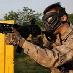 CSPARKV Masque D'airsoft/d'équitation, Utilisation En Extérieur, Masque De Protection Intégral Tactique Anti-buée Cosplay Halloween Adulte Et Adolescent Noir Gris Taille Unique (miroir Transparent) 11 CSPARKV Masque D'airsoft/d'équitation, Utilisation En Extérieur, Masque De Protection Intégral Tactique Anti-buée Cosplay Halloween Adulte Et Adolescent Noir Gris Taille Unique (miroir Transparent) -Protection des voies respiratoires Soldes 66016964 5