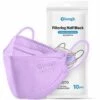 BF 20 Pièces/30 Pièces Ffp2 Kn95 Masque De Protection Pour écran Facial 4 Couches Masque De Protection Contre La Pollution De La Poussière Violet Clair