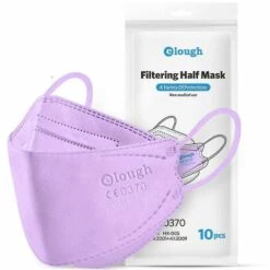 BF 20 Pièces/30 Pièces Ffp2 Kn95 Masque De Protection Pour écran Facial 4 Couches Masque De Protection Contre La Pollution De La Poussière Violet Clair