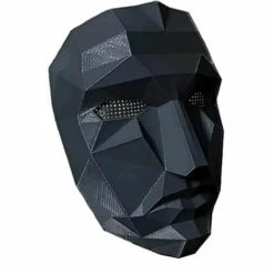 CSPARKV Masque De Jeu, Masque De Costume De Jeu De Calmar, Accessoires De Mascarade De Cosplay De Téléréalité De Survie, Accessoires D'homme De Masque D'horreur Pour Les Amateurs De Drame Télévisé Masque De Masque De Jeu Masque BOSS 2pcs à Vendre