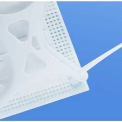 CSPARKV Support Support Support De Surface De Protection Support Respiratoire En Silicone Doublure En Silicone Tridimensionnelle Doublure Pad Anti-étouffant Respirant Support De Rouge à Lèvres Antiadhésif Cadre Noir Silicone De Qualité Alimentaire Noir 5pcs à Ven -Protection des voies respiratoires Soldes 66096620 4