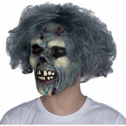 CSPARKV Masque De Clown Balle Masque De Zombie Pourri, Capuche, Latex Halloween Maison Hantée Accessoires D'évasion Zombie Horreur Latex Drôle Drôle