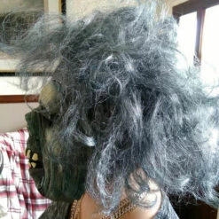 CSPARKV Masque De Clown Balle Masque De Zombie Pourri, Capuche, Latex Halloween Maison Hantée Accessoires D'évasion Zombie Horreur Latex Drôle Drôle -Protection des voies respiratoires Soldes 66096656 3