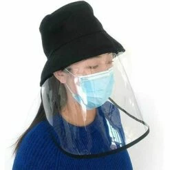 CSPARKV Casquette Anti-buée, Chapeau De Soleil, Visière Anti-poussière Amovible Avec Visière Transparente Visible Pour L'extérieur, Les Voyages, Le Travail -Protection des voies respiratoires Soldes 66096678 5