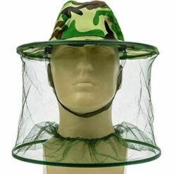 CSPARKV Apiculture Camouflage Chapeau Apiculteur Répulsif Anti-Moustique Masque Extérieur Pêche Camping Moustiquaire Casquette Équipement De Protection Masque De Protection -Protection des voies respiratoires Soldes 66096692 4