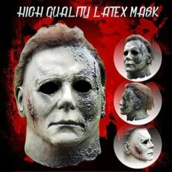 CADEAUX Michael Myers Mask 2022, Michael Myers Mask, Michael Myers Merchandise Halloween Mask, Michael Myers Costume Scar Mask -Protection des voies respiratoires Soldes 66169722 2