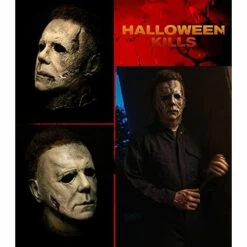 CADEAUX Michael Myers Mask 2022, Michael Myers Mask, Michael Myers Merchandise Halloween Mask, Michael Myers Costume Scar Mask -Protection des voies respiratoires Soldes 66169722 4