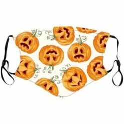 CADEAUX Lot De 6 Masques Faciaux Boucliers D'Halloween, Masques De Bouclier D'Halloween Réutilisables Lavables, Masques De Costume D'Halloween (adulte) Combinaison Deux -Protection des voies respiratoires Soldes 66169962 4