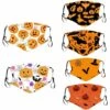 CADEAUX Lot De 6 Masques Faciaux Boucliers D'Halloween, Masques De Bouclier D'Halloween Réutilisables Lavables, Masques De Costume D'Halloween (adulte) Combinaison Un -Protection des voies respiratoires Soldes 66169969 1