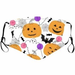 CADEAUX Lot De 6 Masques Faciaux Boucliers D'Halloween, Masques De Bouclier D'Halloween Réutilisables Lavables, Masques De Costume D'Halloween (adulte) Combinaison Un -Protection des voies respiratoires Soldes 66169969 3