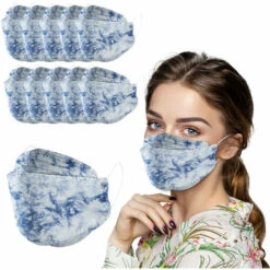 YOOUYIDA 20 Pièces Kf-94 Masque Facial Jetable Pour Adultes Avec Motif Imprimé Femmes Masques Faciaux Jetables Pour Porteurs 3 Plis