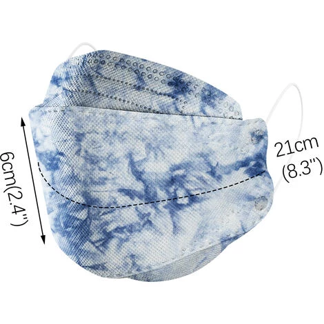 YOOUYIDA 20 Pièces Kf-94 Masque Facial Jetable Pour Adultes Avec Motif Imprimé Femmes Masques Faciaux Jetables Pour Porteurs 3 Plis 4 YOOUYIDA 20 Pièces Kf-94 Masque Facial Jetable Pour Adultes Avec Motif Imprimé Femmes Masques Faciaux Jetables Pour Porteurs 3 Plis – Image 2