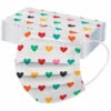 YOOUYIDA Masque Jetable 50 Pcs Masques Premium Adulte Protection , Protection Respiratoire Masques Jetables - Motif Coeur Coloré -Protection des voies respiratoires Soldes 66261237 1