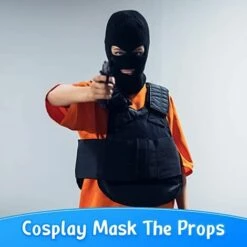 PERLE RARE Balaclava De Visage Tricoté Balaclava De Visage à 3 Trous Balaclava De Visage Complet Cagoule De Visage Complet Cagoule De Visage Tricoté Cagoule De Visage à 3 Trous -Protection des voies respiratoires Soldes 66331589 5