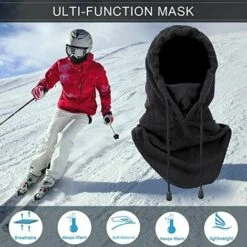 PERLE RARE Balaclava Chapeau Cagoule Masque De Ski Hiver Coupe-Vent Masques Polaire Chapeau Multifonction Balaclava Masque Facial Pour Moto Ski Course à Pied Vélo Sports Plein Air Unisexe 10 PERLE RARE Balaclava Chapeau Cagoule Masque De Ski Hiver Coupe-Vent Masques Polaire Chapeau Multifonction Balaclava Masque Facial Pour Moto Ski Course à Pied Vélo Sports Plein Air Unisexe -Protection des voies respiratoires Soldes 66331795 5