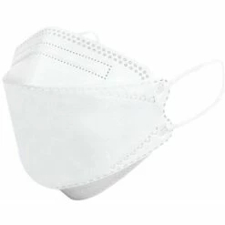 BF 100 Pièces De Masques KF94 3D Stéréoscopiques à Quatre Couches Protectrices Respirantes Pour Adultes (blanc)