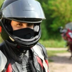 2pcsMasque Facial En Noir Parfait Pour L'hiver Et Les Sports: Ski, Snowboard, BMX, Vélo, Course, Randonnée, Paintball Et Activités De Plein Air Adélala -Protection des voies respiratoires Soldes 66378291 4