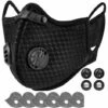 Masque Anti-poussière Lavable Réutilisable Avec 6Filtres Pour La Course à Pied, Le Cyclisme, Les Activités De Plein Air,Adélala -Protection des voies respiratoires Soldes 66378920 1