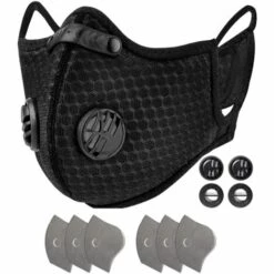 Masque Anti-poussière Lavable Réutilisable Avec 6 Filtres Pour La Course à Pied, Le Cyclisme, Les Activités De Plein Air, Adélala