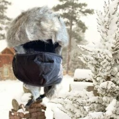 FUIENKO Chapeaux D'hiver Pour Hommes Et Femmes, Chapeau De Soldat, Casquette De Ski Avec Rabats D'oreille, Coupe-vent, Imperméable, Chapeau Chaud,CHINA,black -Protection des voies respiratoires Soldes 66414849 3