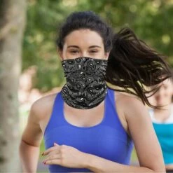 FUIENKO Bandana 3D Sans Couture, Respirant, Anti-poussière, Masque Facial, Cyclisme, Cou, Moto, Hommes Femmes, Bandeau, écharpe De Randonnée,AX-149 -Protection des voies respiratoires Soldes 66414941 3