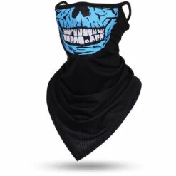 FUIENKO Masque De Protection Multi-usages, Tête De Mort, Pour L'équitation En Plein Air, Accroche-oreille, Moto, Vélo, écharpe, Cache-cou, Tube Chauffant,A01 -Protection des voies respiratoires Soldes 66414963 3