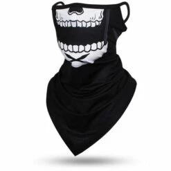 FUIENKO Masque De Protection Multi-usages, Tête De Mort, Pour L'équitation En Plein Air, Accroche-oreille, Moto, Vélo, écharpe, Cache-cou, Tube Chauffant,A01 -Protection des voies respiratoires Soldes 66414963 5