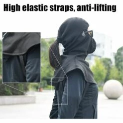 FUIENKO Masque De Ski Chaud D'hiver, Moto Vélo Véhicule électrique, Capuche De Protection Contre Le Vent Et Le Froid, Masque Facial D'extérieur,DH2128 -Protection des voies respiratoires Soldes 66415003 3