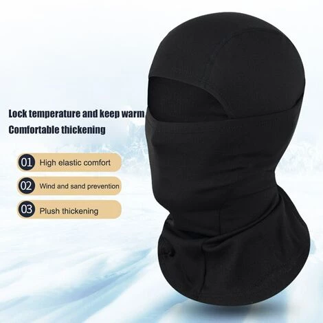 FUIENKO Cagoule De Protection Chaude Pour Hommes Et Femmes, Chapeau De Protection Pour La Tête, Cyclisme, Pêche, Chasse, Hiver,Espagne,Black 5 FUIENKO Cagoule De Protection Chaude Pour Hommes Et Femmes, Chapeau De Protection Pour La Tête, Cyclisme, Pêche, Chasse, Hiver,Espagne,Black – Image 3