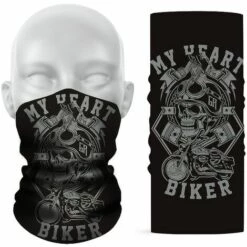 FUIENKO Masque Facial Demi-visage Pour Moto Harley Moto, écharpe De Moto Respirante, Bandana, Cagoule, Motif Tête D'aigle,1