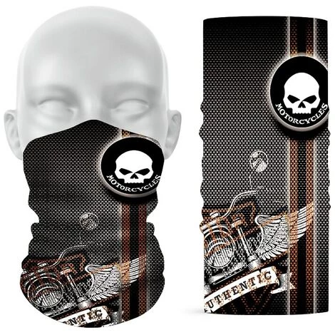FUIENKO Masque Facial Demi-visage Pour Moto Harley Moto, écharpe De Moto Respirante, Bandana, Cagoule, Motif Tête D'aigle,1 4 FUIENKO Masque Facial Demi-visage Pour Moto Harley Moto, écharpe De Moto Respirante, Bandana, Cagoule, Motif Tête D'aigle,1 – Image 2