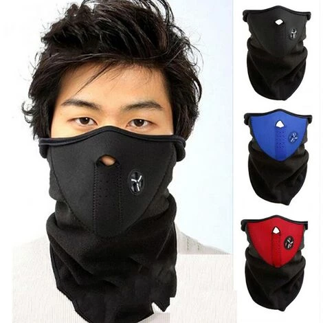 FUIENKO Masque De Protection Facial Pour Casque De Vélo, Pour Le Vent Et Le Froid,black 4 FUIENKO Masque De Protection Facial Pour Casque De Vélo, Pour Le Vent Et Le Froid,black – Image 2