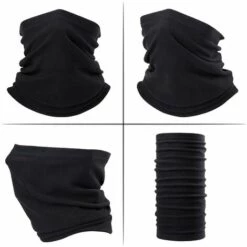 FUIENKO Demi-masque Polaire D'hiver Pour Moto, Cagoule, Coupe-vent, Ski, Chauffe-cou, Motocross, Motard, Bandana Pour Hommes Et Femmes,Dark Blue -Protection des voies respiratoires Soldes 66415163 5