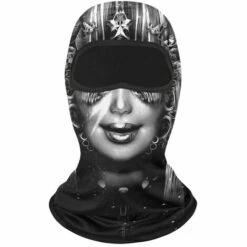 FUIENKO Cagoule De Protection Solaire Pour L'extérieur, Crâne De Moto, Casque D'équitation à Séchage Rapide, Casquette De Doublure, Masque De Ski Venom, Couvre-chef De Vélo Vtt,S04