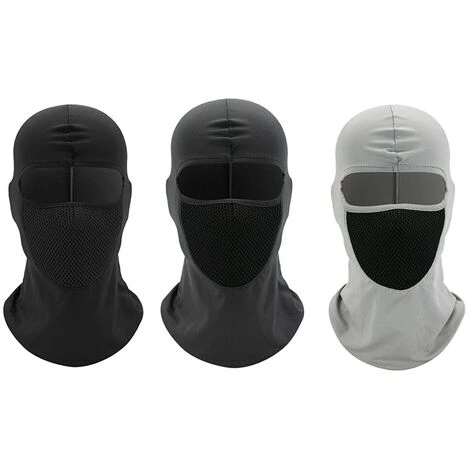 FUIENKO Masque Facial Complet Pour Moto, Protection De Cyclisme, Anti-poussière, Cagoule, Chapeau, Lycra, Ski D'extérieur, CS, Guêtre De Cou,France,Light Grey 4 FUIENKO Masque Facial Complet Pour Moto, Protection De Cyclisme, Anti-poussière, Cagoule, Chapeau, Lycra, Ski D'extérieur, CS, Guêtre De Cou,France,Light Grey – Image 2